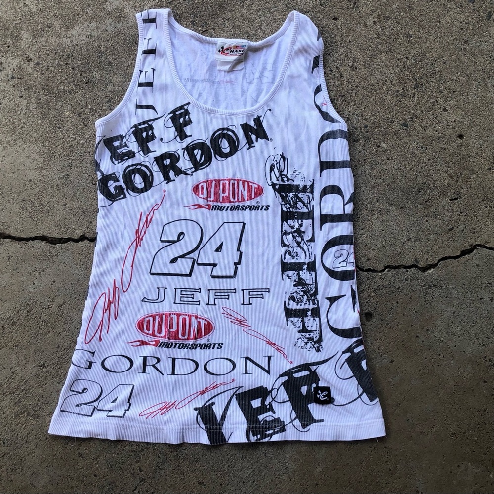 Y2K Vintage Women’s Jeff Gordon NASCAR AOP Top by Chase Authentics